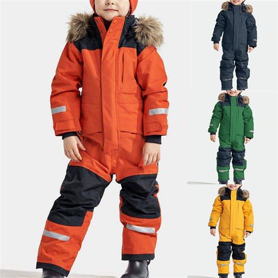 Children Snowsuits Ski Jumpsuit Ski Suit Boys Girls Winter W