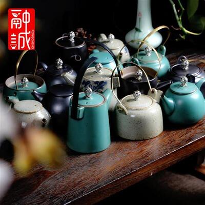 antique teapot lifting pot pot ceramic retro tea set