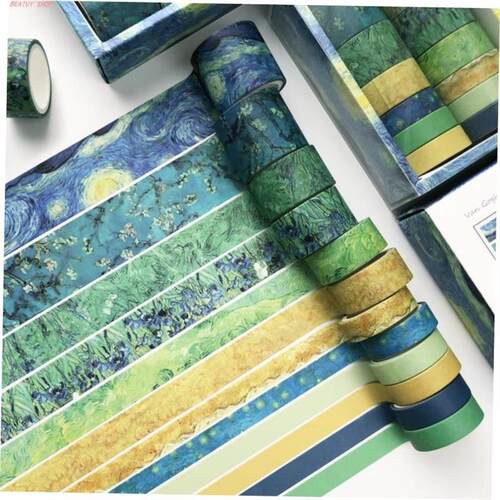 12pcs/box Van Gogh impression  Washi Tape DIY Scrapbooking S
