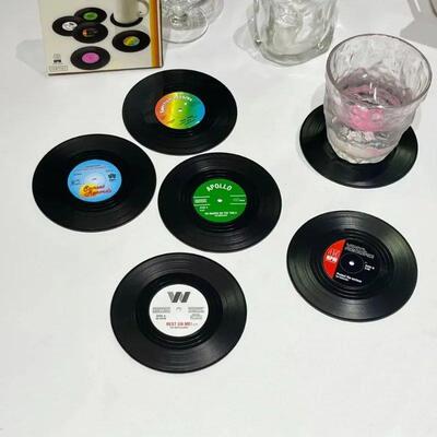 Vintage Retro Coasters Vinyl Record Classic Cup Coaster Anti