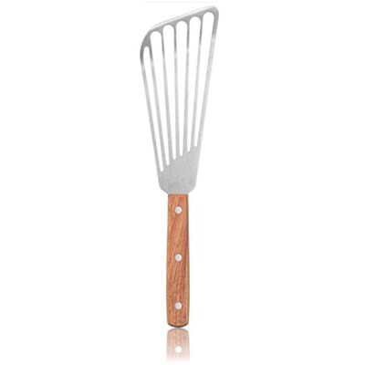 Fish Spatula Kitchen Slotted Turner Wood Handle  Foodservice