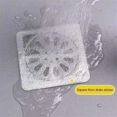 100Pcs Drainage Stickers Disposable Mesh Floor Drain