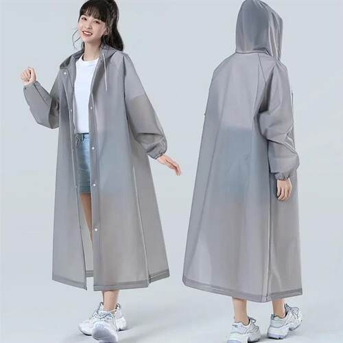 Hot Sale Reusable Transparent Raincoat for Man & Women Thick