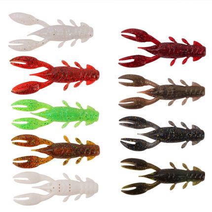 22新款刺卫路亚暴躁锤锤虾响珠虾型软饵黑坑野钓鳜鱼鲈鱼路亚假饵