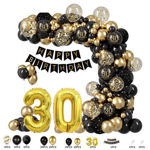 18th/20th/30th/40th Birthday Decorations Number Balloons set