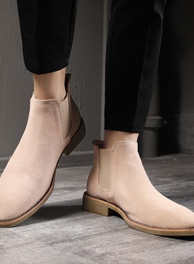 Martin Chelsea Boots For Men Winter Leather Shoes 37-47男靴