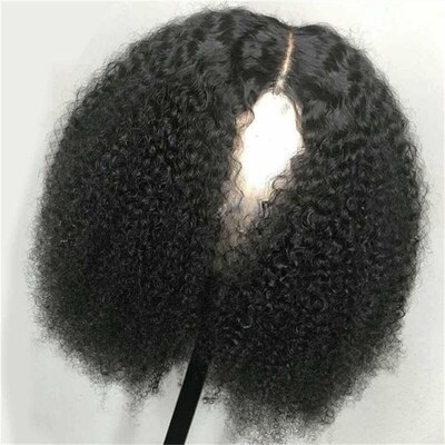 Braids  Cap Afro Curly Wigs Wig Human Hair Brazilian