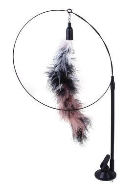 Simulation Bird interactive Cat Toy Sucker Feather Bird with