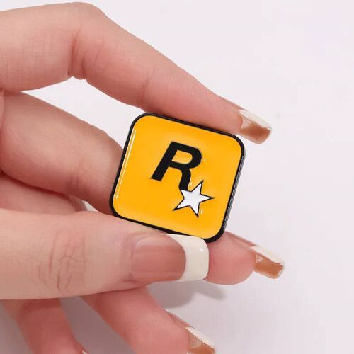 Game Five-pointed Star GTA R Brooch Grand Theft Auto Rocksta
