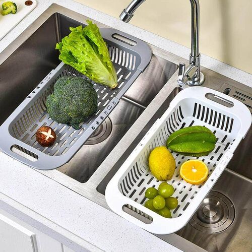 Scalable Water Draining Basket for Kitchen Use, Plastic Drai