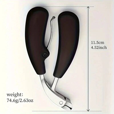 1pcs Modern Stainless Steel Fingernail Clippers with Concave
