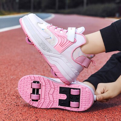 Summer Mesh Breathable Roller Skates with Four Wheels Walkab