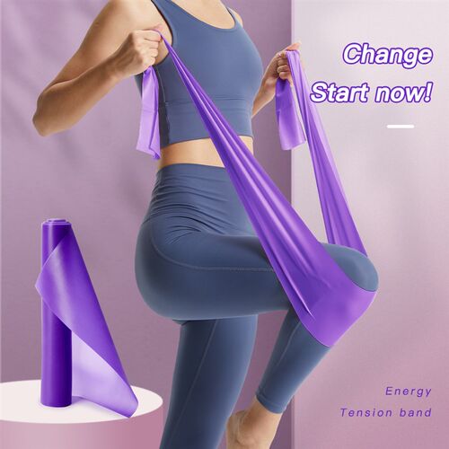 Yoga Pilates Sretch Resistance Band Exercise Fitness Band Tr