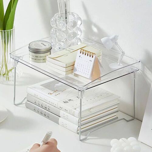 Nordic Acrylic Transparent Foldable Storage Shelf Room Book