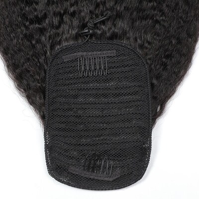 Live Hair Wig Kinky Straight Drawstring Tail Hair Drawstring