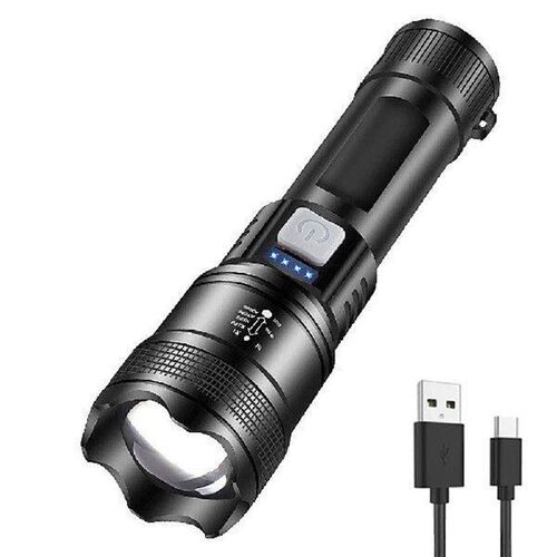 XHP50 High Power Flashlight 2500mAh Powerful LED Flashlight