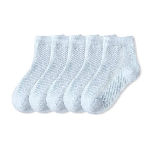 5 Pairs/Lot Children Cotton Socks Boy Girl Baby Fashion Soli