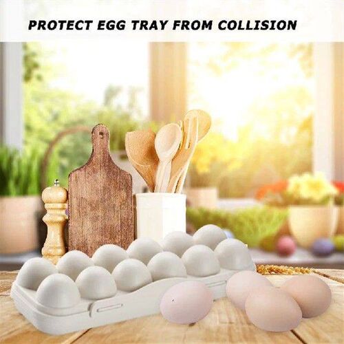 12 Grid Egg Storage Box - Portable and Durable Egg