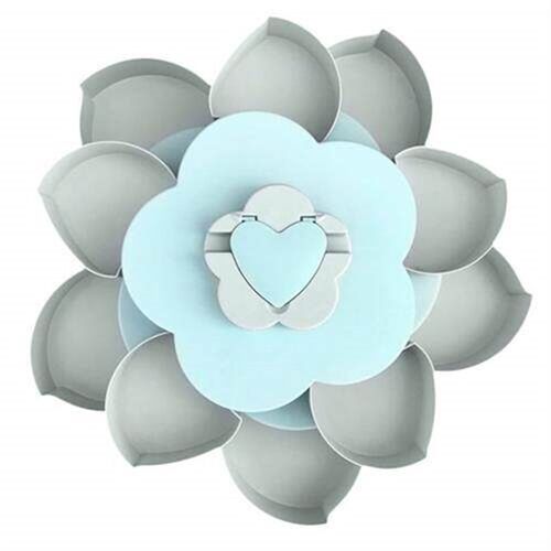 2 Layer Rotating Petal Candy Box Plastic Snack Nut Tray Case