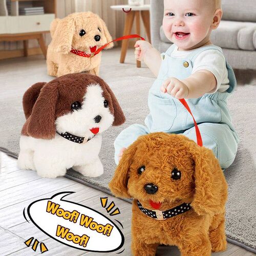 Electronic Walking and arking Plush Dog Toy Interactive Pupp