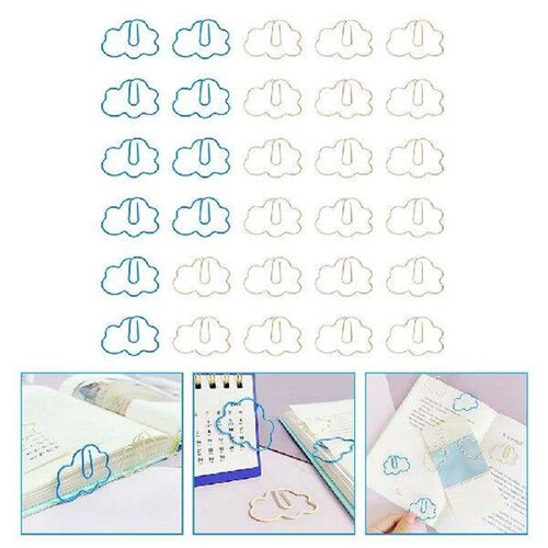 30 Pcs Paper Clip Office Accessories Small Clips Adorable