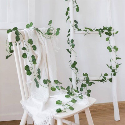 210Cm Artificial Hanging Christmas Garland Plants Vine Leave