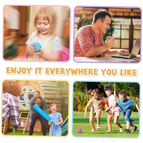 Squeeze Pop It Ball Fidget Silicone Sensory Toys Stress球
