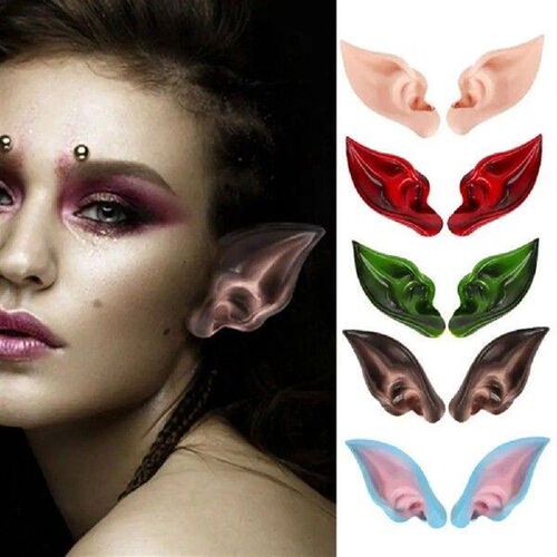 Short Elf Ears Latex Elf Ears Soft Elastic Eco-friendly Elf