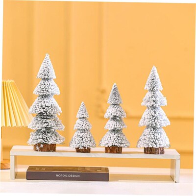 Flocked cedar tree tabletop Christmas tree decoration 圣诞树