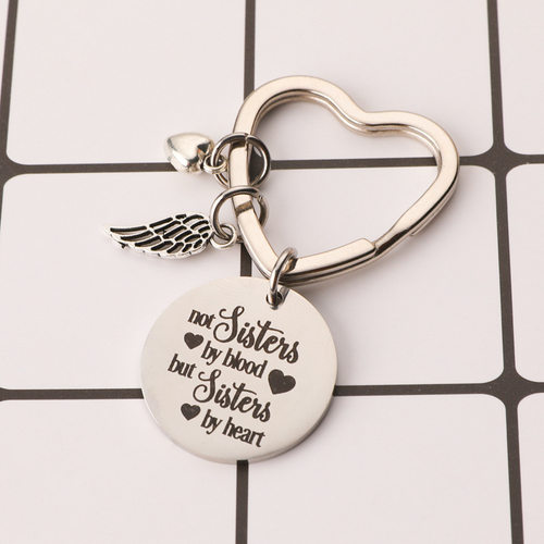 best friends keychain keyring friendship sister jewelry gift