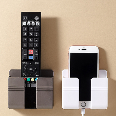 Punch Free Wall Mounted Organizer Storage Box Remote Control