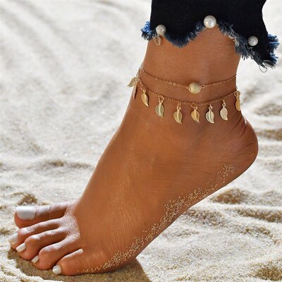 Bohemia Beads Ankle Bracelet for Women Leg Chain Round Tasse