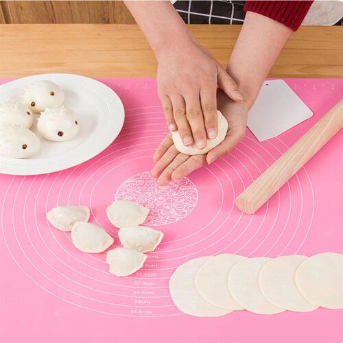 Rolling Mat Kneading Mat Thickened Silicone Pizza Dough Mat