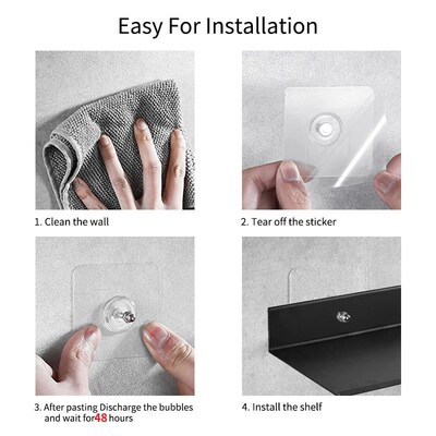 FloatingBathroom Shelves non Drilling Storage免打孔置物架