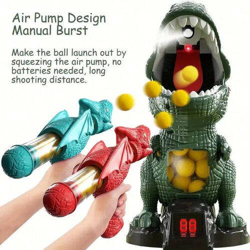Fight my dinosaur fun shooting aerodynamic soft bullet gun p