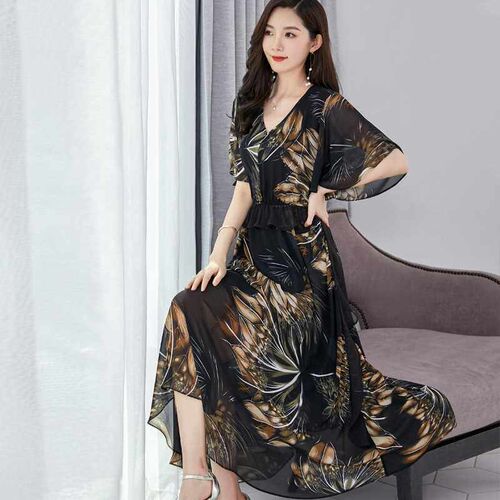 2015 fat plus XL women clothes New Chiffon Feifei sleeve bel