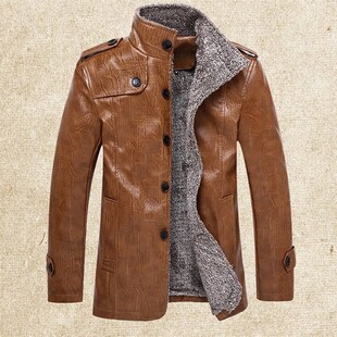 jacket men coats 39s 男皮衣 jackets leather warm Men& winter