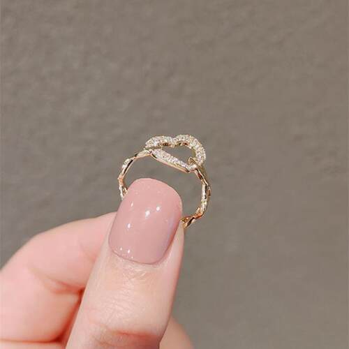Love ring light luxury design index finger ring fashion open