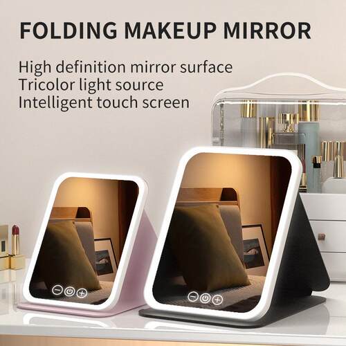 Makeup mirror with light LED mirror化妆镜带灯智能梳妆镜LED台