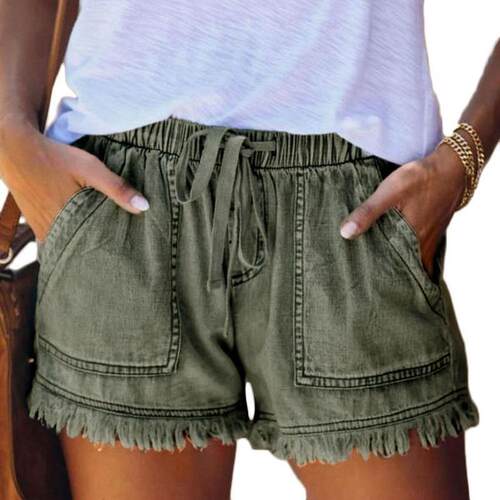 High Waisted Shorts Jeans Plus Size Summer Womens Denim Sho