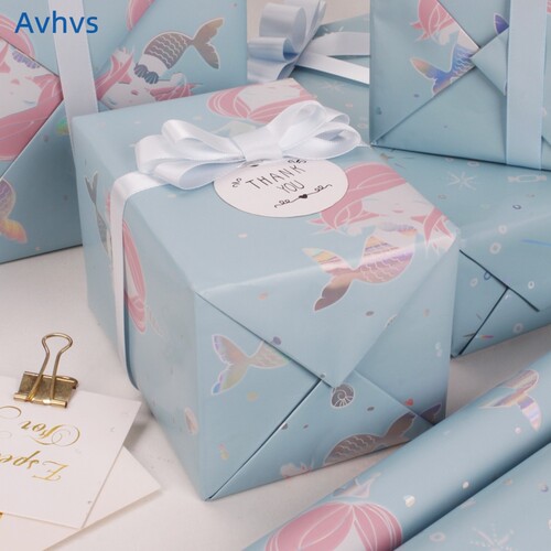 childrens day gift paper roll unicorn 大尺寸包装纸 儿童礼品