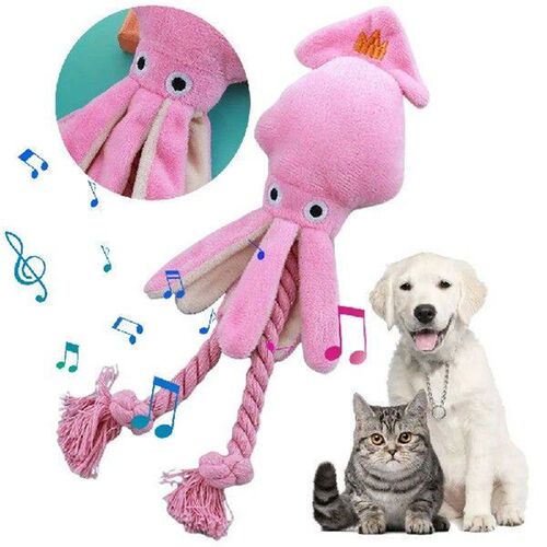 Octopus Plush Dog Toy Animal Shape Interactive Cotton Rope