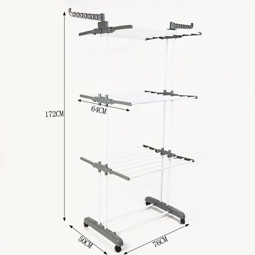 clothes drying rack fold laundry garment dryer hanger 杆衣架