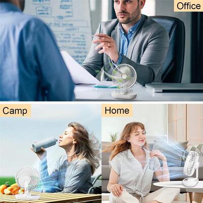 Portable Fan USB Rechargeable Desk Fan 5 Speeds Wireless Ele