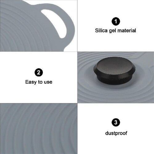 Silicone Pot Lid Cutlery Reusable Bowl Kitchen Cover