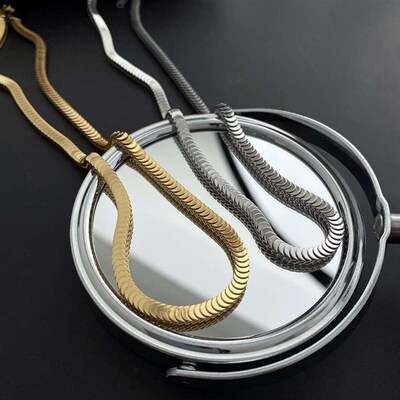 Yuxi titanium steel non-fading fish scale scale chain jewelr