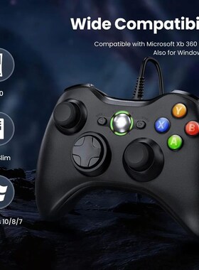 Xbox 360 Wired Controller USB Remote Gamepad PC Gaming Contr