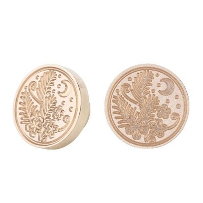 Retro Wax Stamp Sealing Custom Stamp  Plant Wood Wax Seal