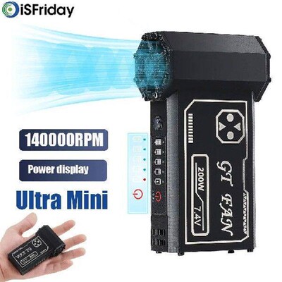 140000RPM Air Blower Power Display Handheld Mini Turbo Fan