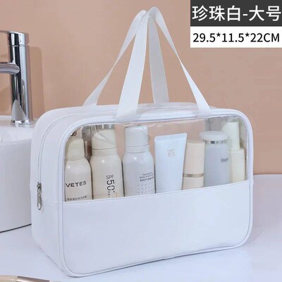 Portable Travel cometic bag Women Tranparent Makeup Bag Larg